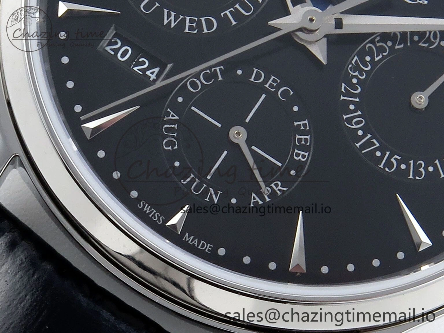 Master Ultra Thin Pert SS VRF 1:1 Best Edition Gray Dial on Brown Leather Strap MY9015 Mod Timeless 7403