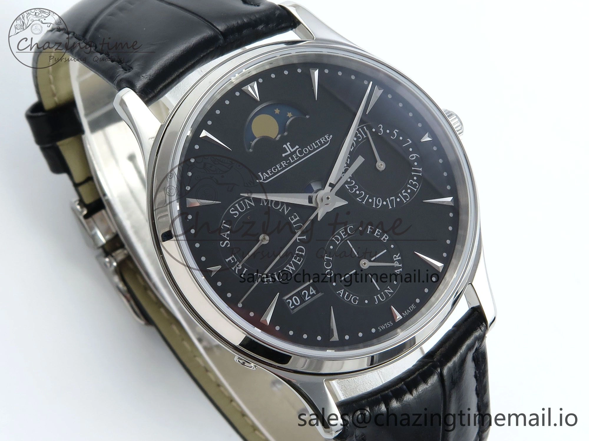 Master Ultra Thin Pert SS VRF 1:1 Best Edition Gray Dial on Brown Leather Strap MY9015 Mod Timeless 7403