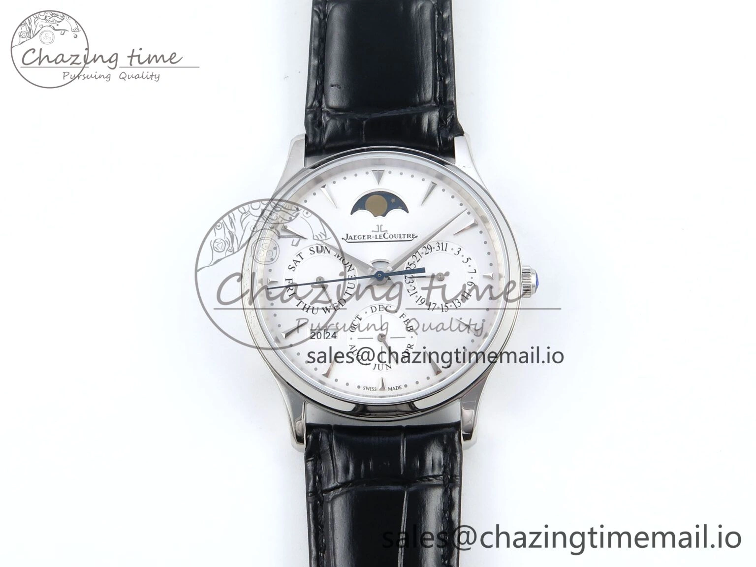 Master Ultra Thin Pert SS VRF 1:1 Best Edition White Dial on Brown Leather Strap MY9015 Mod Youthful 7402