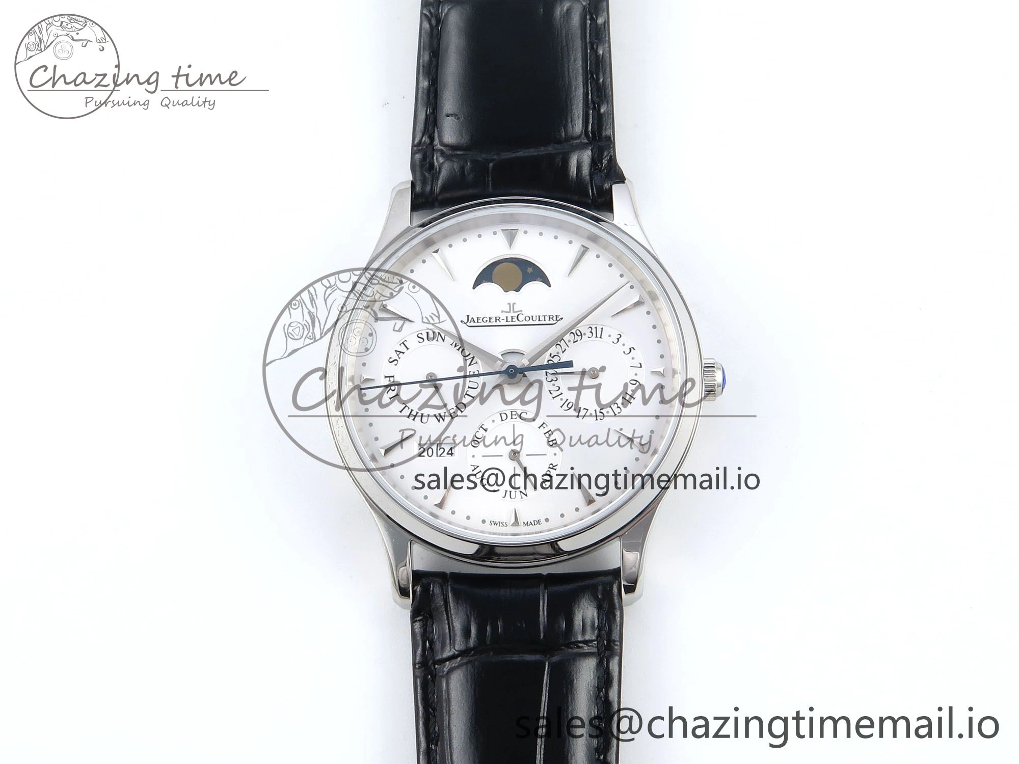 Master Ultra Thin Pert SS VRF 1:1 Best Edition White Dial on Brown Leather Strap MY9015 Mod Youthful 7402