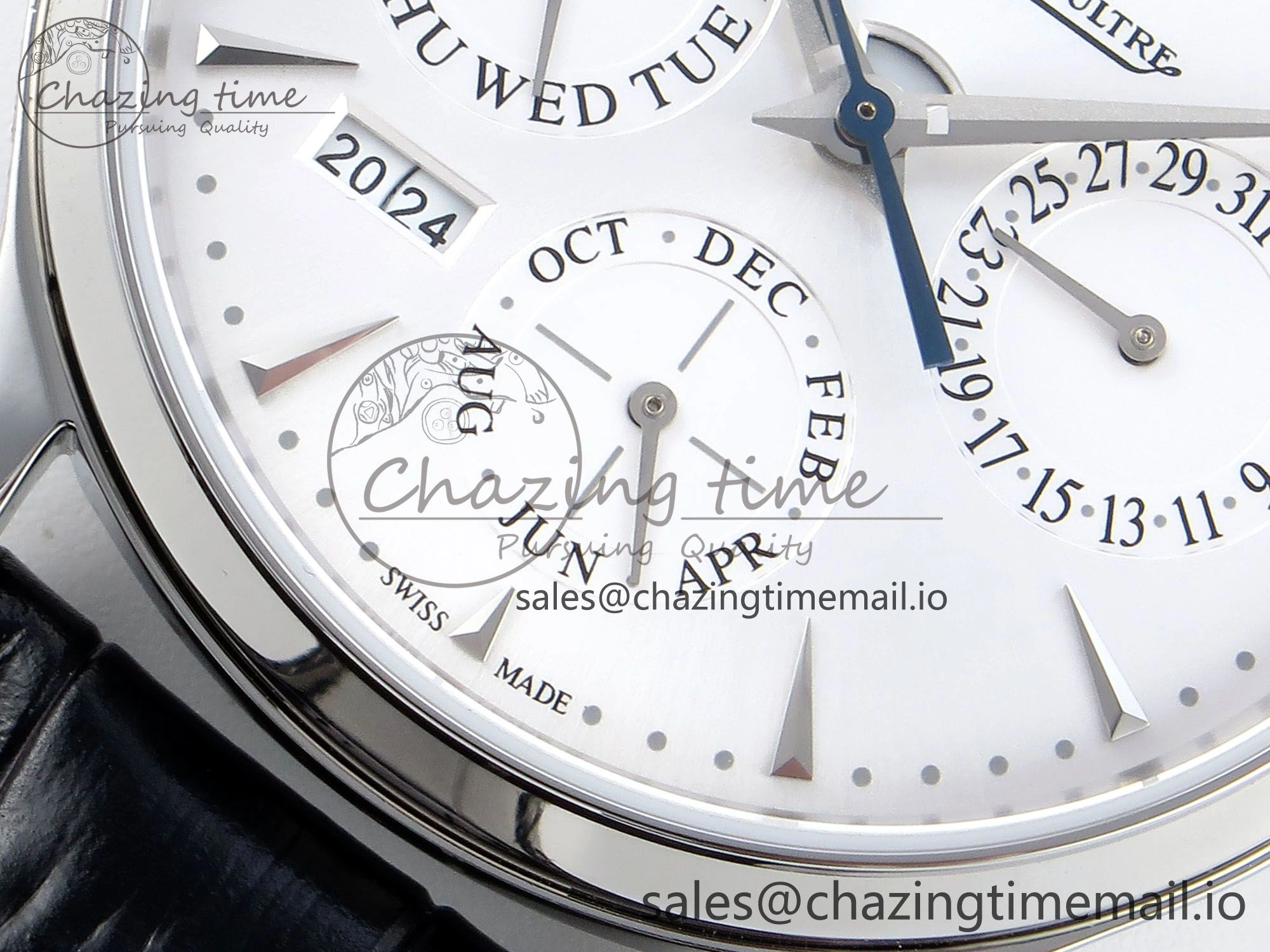 Master Ultra Thin Pert SS VRF 1:1 Best Edition White Dial on Brown Leather Strap MY9015 Mod Youthful 7402