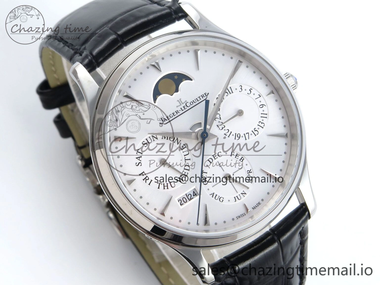 Master Ultra Thin Pert SS VRF 1:1 Best Edition White Dial on Brown Leather Strap MY9015 Mod Youthful 7402