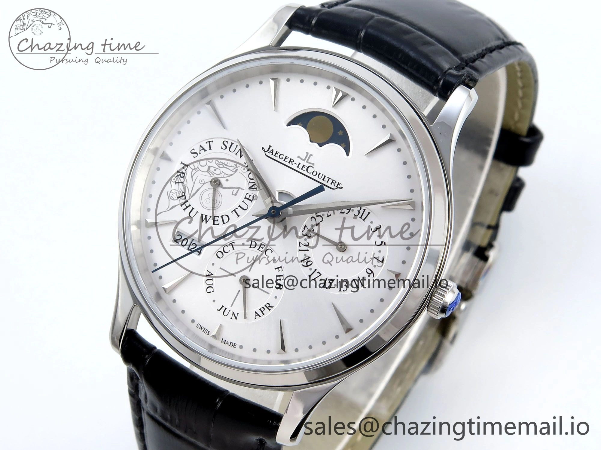 Master Ultra Thin Pert SS VRF 1:1 Best Edition White Dial on Brown Leather Strap MY9015 Mod Youthful 7402
