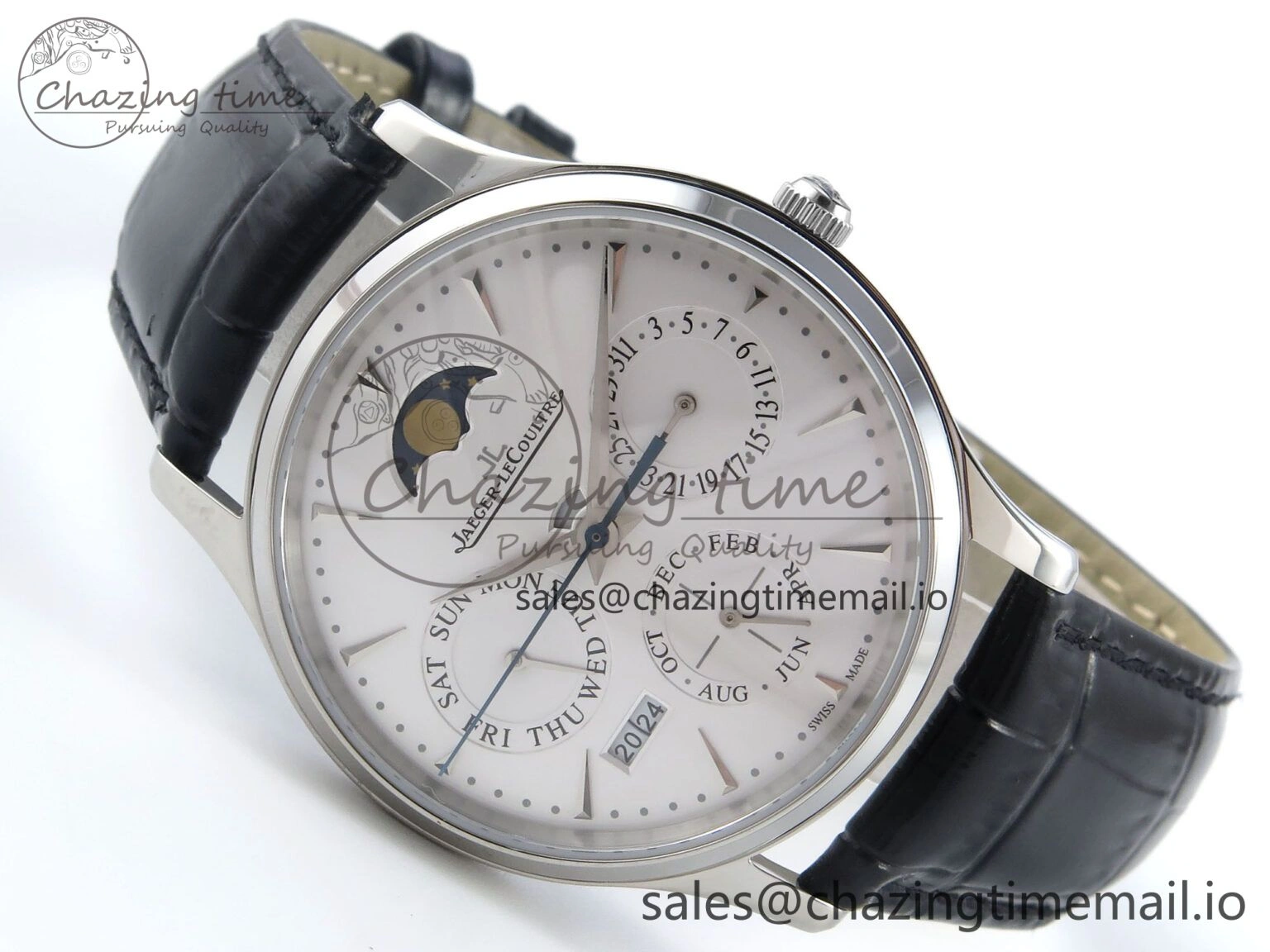 Master Ultra Thin Pert SS VRF 1:1 Best Edition White Dial on Brown Leather Strap MY9015 Mod Youthful 7402