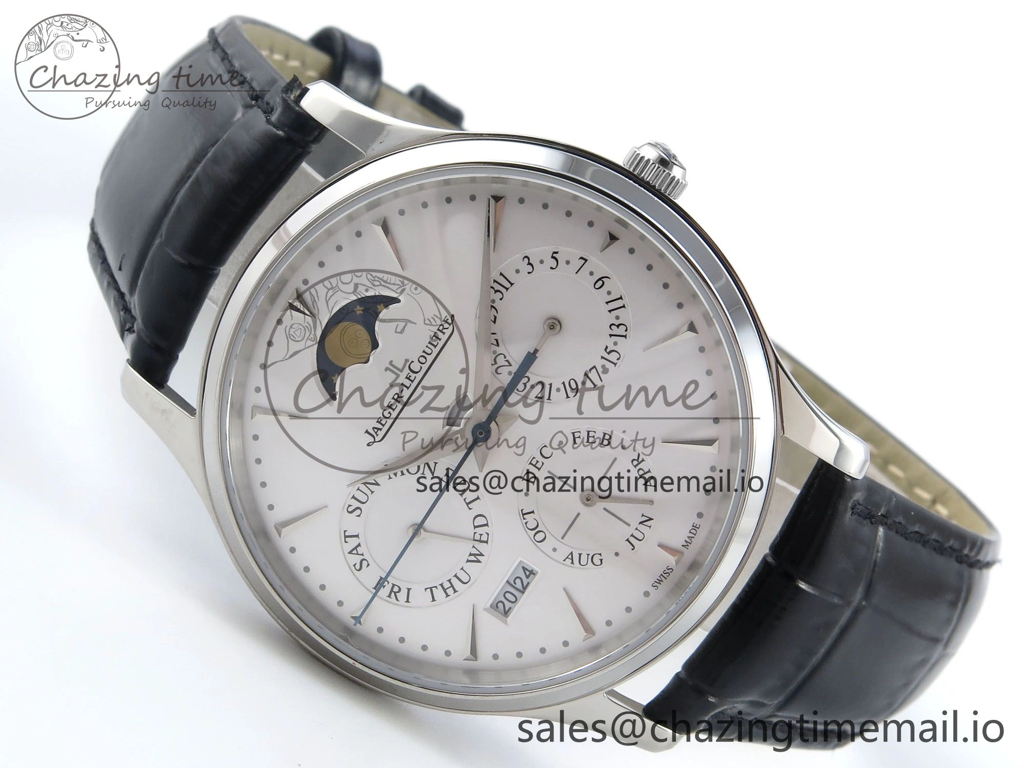 Master Ultra Thin Pert SS VRF 1:1 Best Edition White Dial on Brown Leather Strap MY9015 Mod Youthful 7402