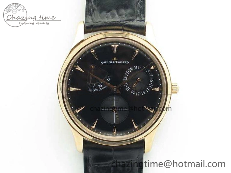 AllSeason Master Ultra Thin Reserve de Marche RG 3AF Best Edition Silver Dial On Black Leather Strap A 7500