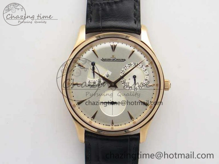 AllSeason Master Ultra Thin Reserve de Marche RG 3AF Best Edition Silver Dial On Black Leather Strap A 7500