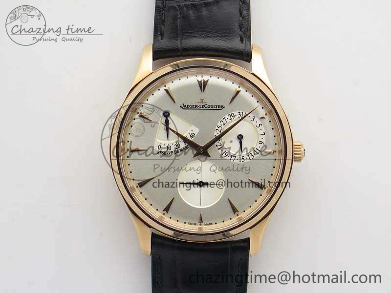 AllSeason Master Ultra Thin Reserve de Marche RG 3AF Best Edition Silver Dial On Black Leather Strap A 7500
