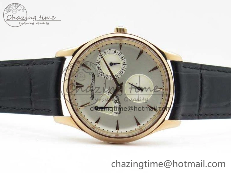 AllSeason Master Ultra Thin Reserve de Marche RG 3AF Best Edition Silver Dial On Black Leather Strap A 7500