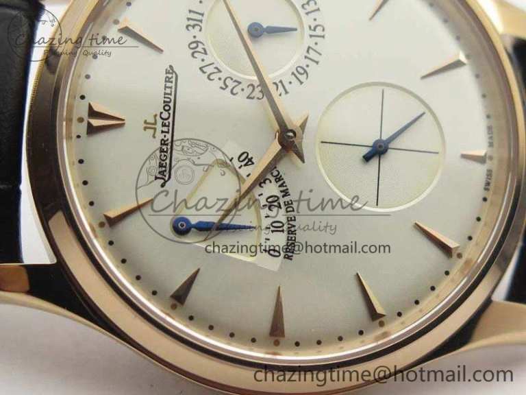 AllSeason Master Ultra Thin Reserve de Marche RG 3AF Best Edition Silver Dial On Black Leather Strap A 7500