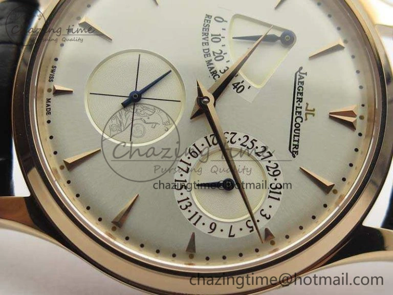 AllSeason Master Ultra Thin Reserve de Marche RG 3AF Best Edition Silver Dial On Black Leather Strap A 7500