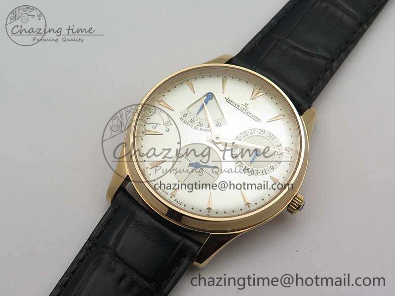AllSeason Master Ultra Thin Reserve de Marche RG 3AF Best Edition Silver Dial On Black Leather Strap A 7500