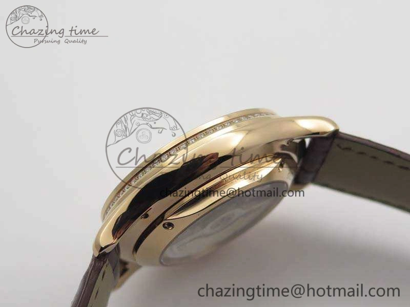 Master Ultra Thin Reserve de Marche RG 3AF Best Edition Silver Dial On Croc Leather Strap A HighQuality 7487
