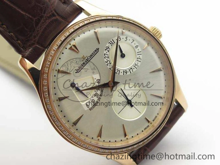 Master Ultra Thin Reserve de Marche RG 3AF Best Edition Silver Dial On Croc Leather Strap A HighQuality 7487
