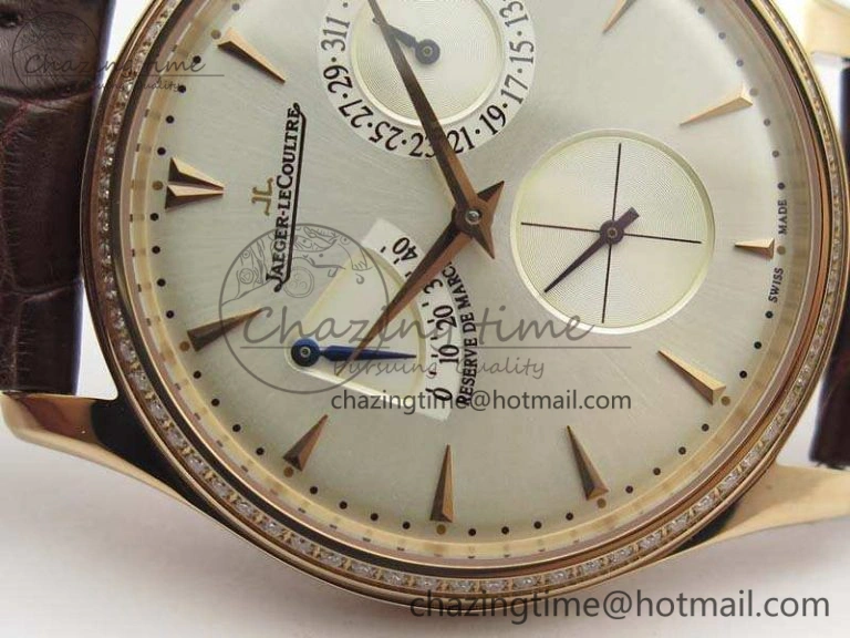 Master Ultra Thin Reserve de Marche RG 3AF Best Edition Silver Dial On Croc Leather Strap A HighQuality 7487