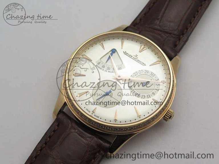 Master Ultra Thin Reserve de Marche RG 3AF Best Edition Silver Dial On Croc Leather Strap A HighQuality 7487