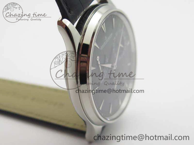 Breathable Master Ultra Thin Reserve de Marche SS 3AF Best Edition Black Dial On Black Leather Strap A 7499