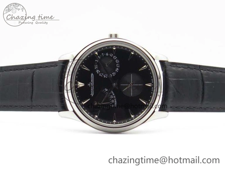 Breathable Master Ultra Thin Reserve de Marche SS 3AF Best Edition Black Dial On Black Leather Strap A 7499