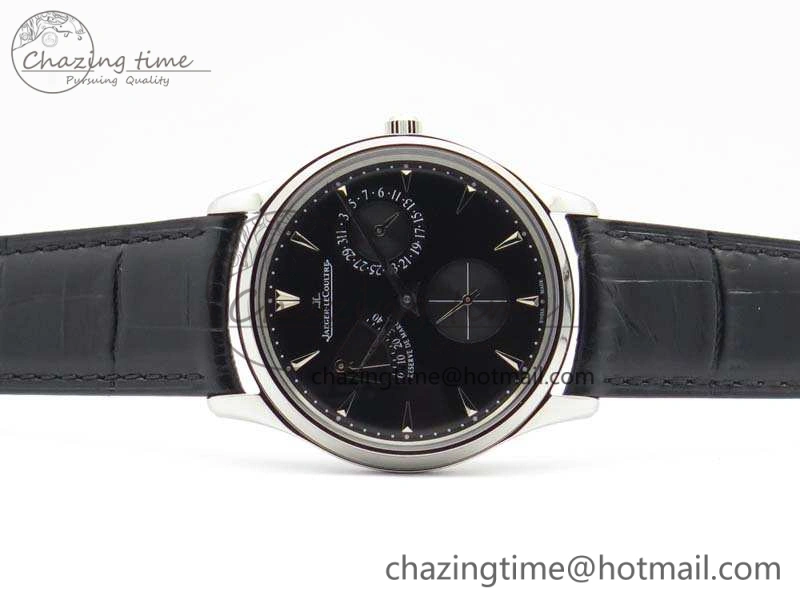Breathable Master Ultra Thin Reserve de Marche SS 3AF Best Edition Black Dial On Black Leather Strap A 7499