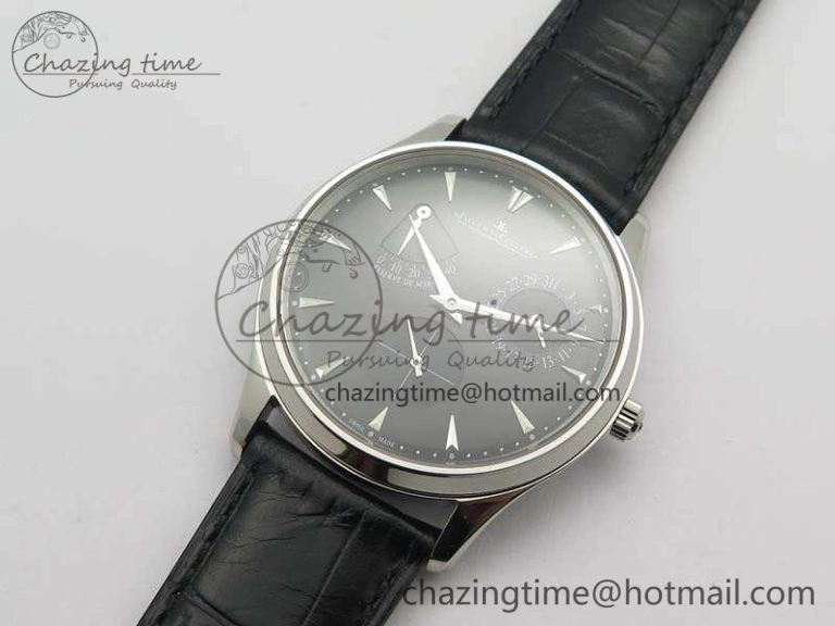 Breathable Master Ultra Thin Reserve de Marche SS 3AF Best Edition Black Dial On Black Leather Strap A 7499