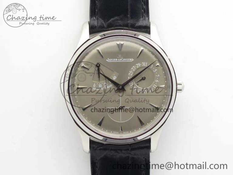 GoAnywhere Master Ultra Thin Reserve de Marche SS 3AF Best Edition Gray Dial On Black Leather Strap A 7490