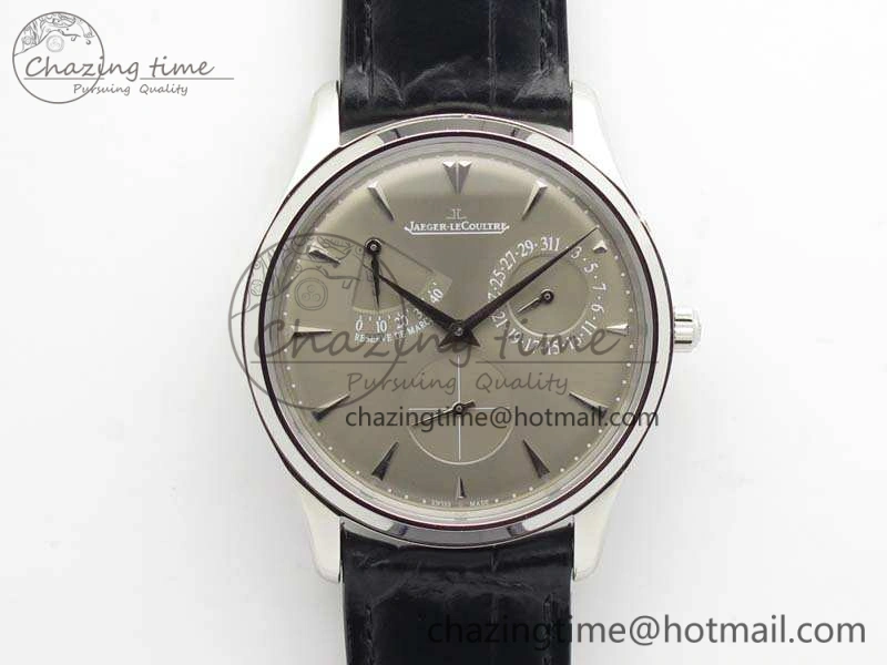 GoAnywhere Master Ultra Thin Reserve de Marche SS 3AF Best Edition Gray Dial On Black Leather Strap A 7490