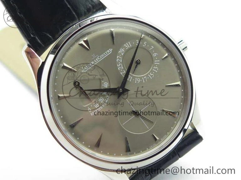 GoAnywhere Master Ultra Thin Reserve de Marche SS 3AF Best Edition Gray Dial On Black Leather Strap A 7490