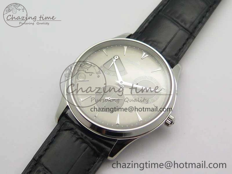 GoAnywhere Master Ultra Thin Reserve de Marche SS 3AF Best Edition Gray Dial On Black Leather Strap A 7490