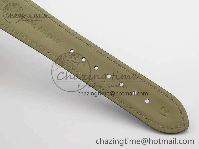 Master Ultra Thin Reserve de Marche SS 3AF Best Edition White Dial On Black Leather Strap A ZipUp 7488