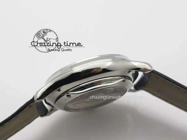 SoftTouch Master Ultra Thin Reserve de Marche SS ZF 1:1 Best Edition Black Dial On Black Leather Strap A 7497