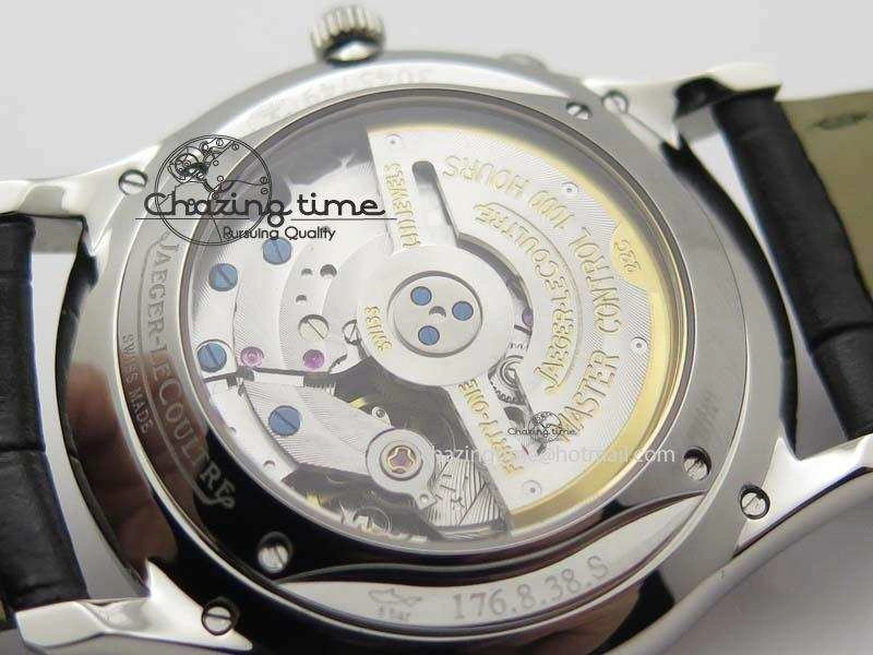 SoftTouch Master Ultra Thin Reserve de Marche SS ZF 1:1 Best Edition Black Dial On Black Leather Strap A 7497