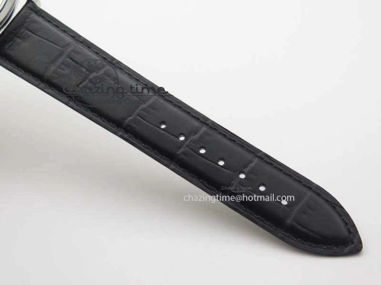 SoftTouch Master Ultra Thin Reserve de Marche SS ZF 1:1 Best Edition Black Dial On Black Leather Strap A 7497
