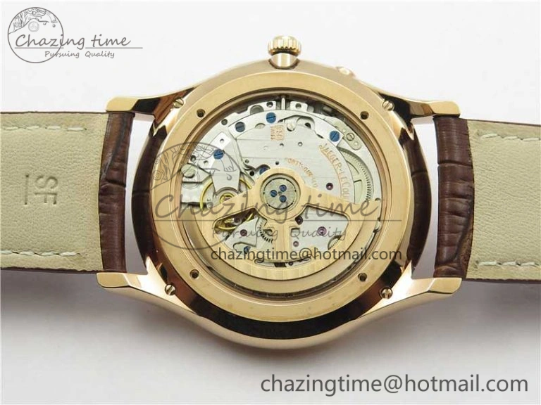 Master Ultra Thin Réserve de Marche RG ZF 1:1 Best Edition Cream Dial on Brown Leather Strap A938 V Flexible 7444