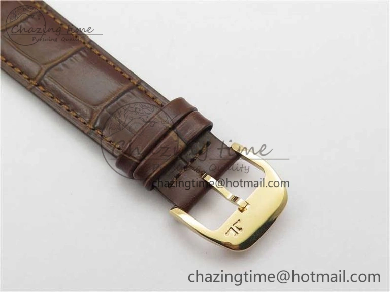 Master Ultra Thin Réserve de Marche RG ZF 1:1 Best Edition Cream Dial on Brown Leather Strap A938 V Flexible 7444