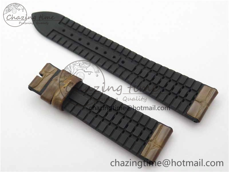 Master Ultra Thin Réserve de Marche RG ZF 1:1 Best Edition Cream Dial on Brown Leather Strap A938 V Flexible 7444