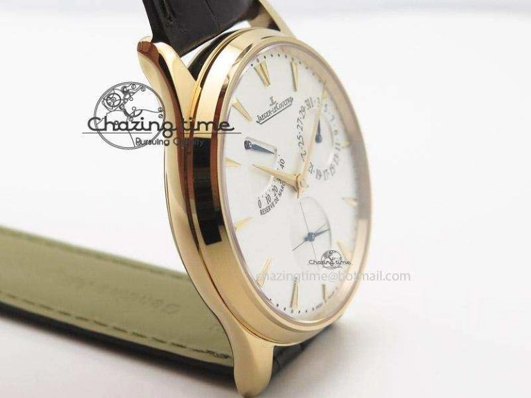 Master Ultra Thin Réserve de Marche RG ZF Best Edition Silver Dial On Brown Leather Strap A Supportive 7508