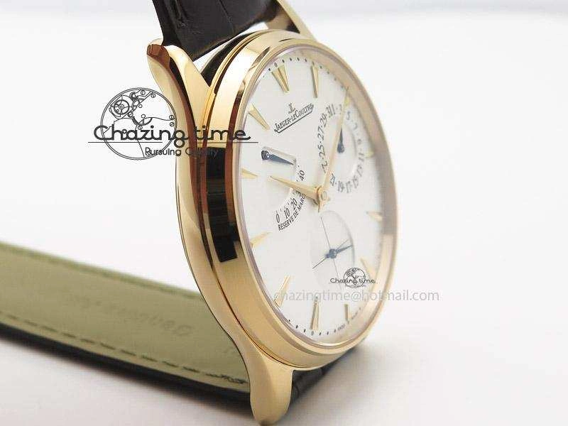 Master Ultra Thin Réserve de Marche RG ZF Best Edition Silver Dial On Brown Leather Strap A Supportive 7508
