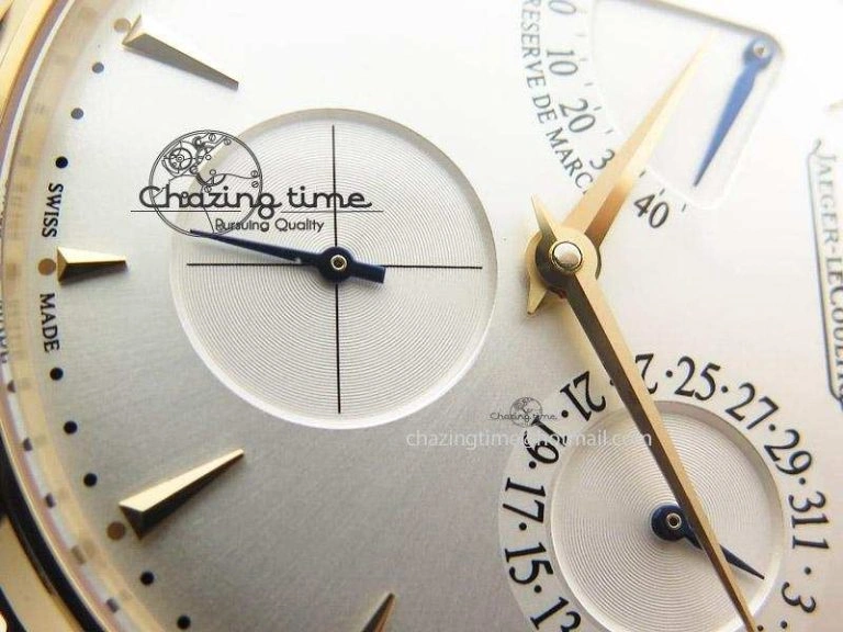 Master Ultra Thin Réserve de Marche RG ZF Best Edition Silver Dial On Brown Leather Strap A Supportive 7508