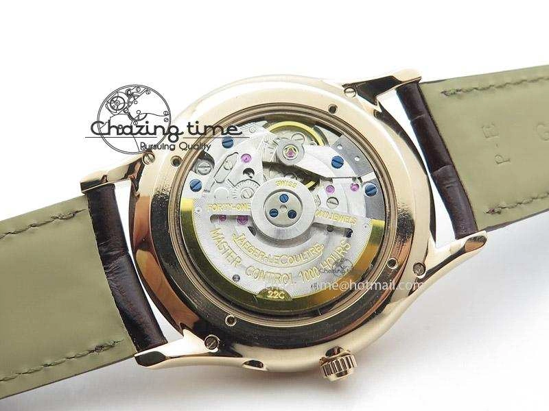 Master Ultra Thin Réserve de Marche RG ZF Best Edition Silver Dial On Brown Leather Strap A Supportive 7508