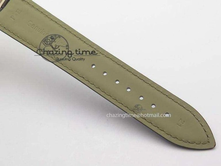 Master Ultra Thin Réserve de Marche RG ZF Best Edition Silver Dial On Brown Leather Strap A Supportive 7508