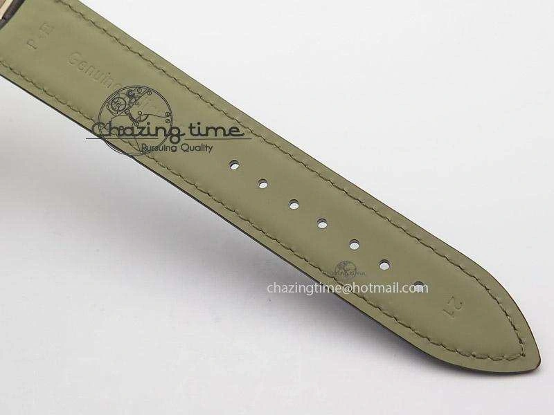 Master Ultra Thin Réserve de Marche RG ZF Best Edition Silver Dial On Brown Leather Strap A Supportive 7508