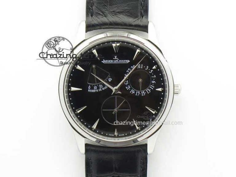 Master Ultra Thin Réserve de Marche RG ZF Best Edition Silver Dial On Brown Leather Strap A Supportive 7508