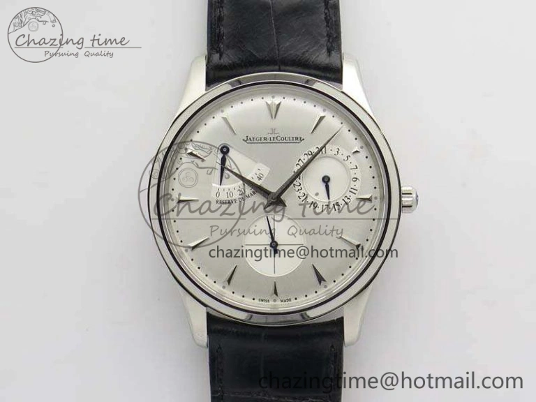 Master Ultra Thin Réserve de Marche RG ZF Best Edition Silver Dial On Brown Leather Strap A Supportive 7508