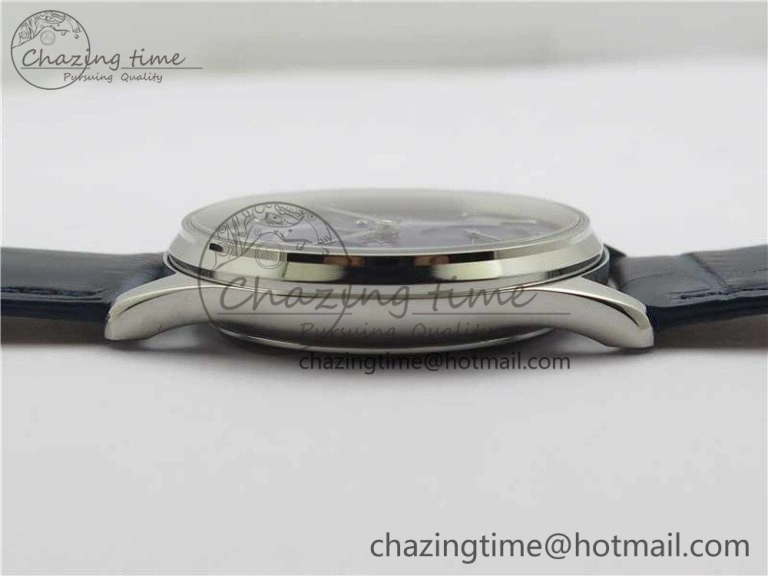 Functional Master Ultra Thin Réserve de Marche SS ZF 1:1 Best Edition Blue Dial on Blue Leather Strap A938 V 7445