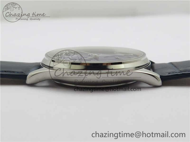 Functional Master Ultra Thin Réserve de Marche SS ZF 1:1 Best Edition Blue Dial on Blue Leather Strap A938 V 7445