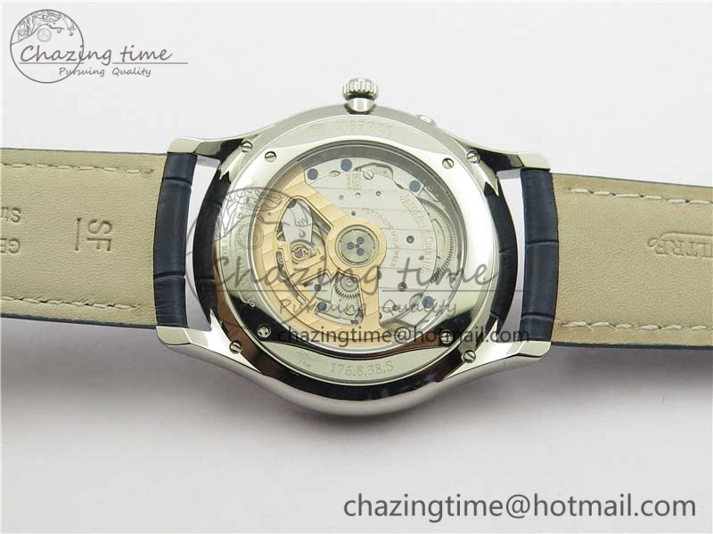 Functional Master Ultra Thin Réserve de Marche SS ZF 1:1 Best Edition Blue Dial on Blue Leather Strap A938 V 7445