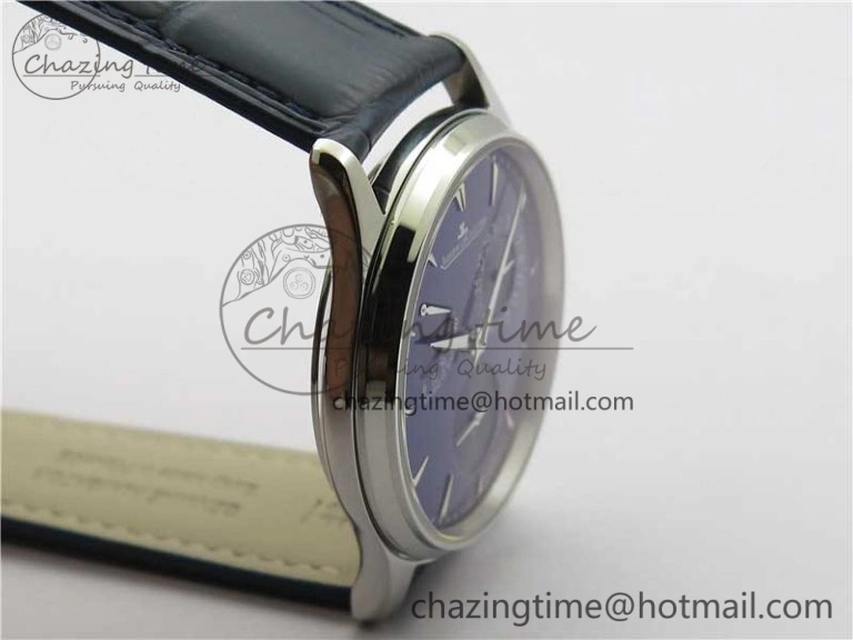 Functional Master Ultra Thin Réserve de Marche SS ZF 1:1 Best Edition Blue Dial on Blue Leather Strap A938 V 7445