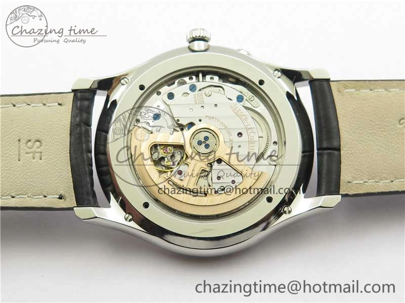 OnTrend Master Ultra Thin Réserve de Marche SS ZF 1:1 Best Edition White Dial on Black Leather Strap A938 V 7447
