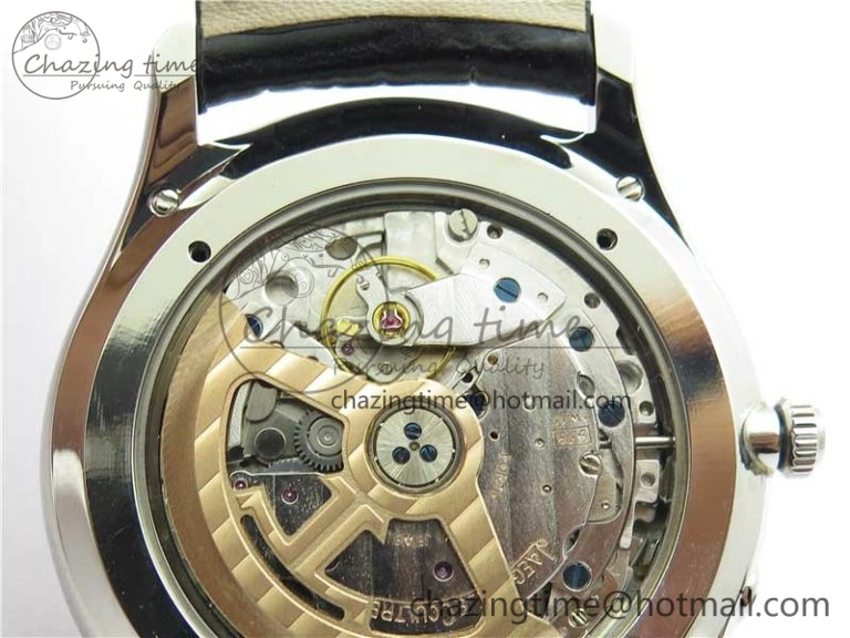 OnTrend Master Ultra Thin Réserve de Marche SS ZF 1:1 Best Edition White Dial on Black Leather Strap A938 V 7447