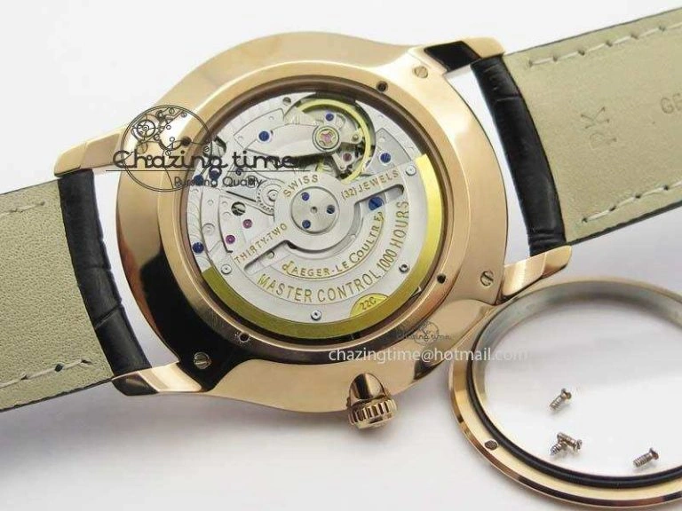 Modern Master Ultra Thin Small Second RG ZF 1:1 Best Edition Black Dial On Black Leather Strap A 7503